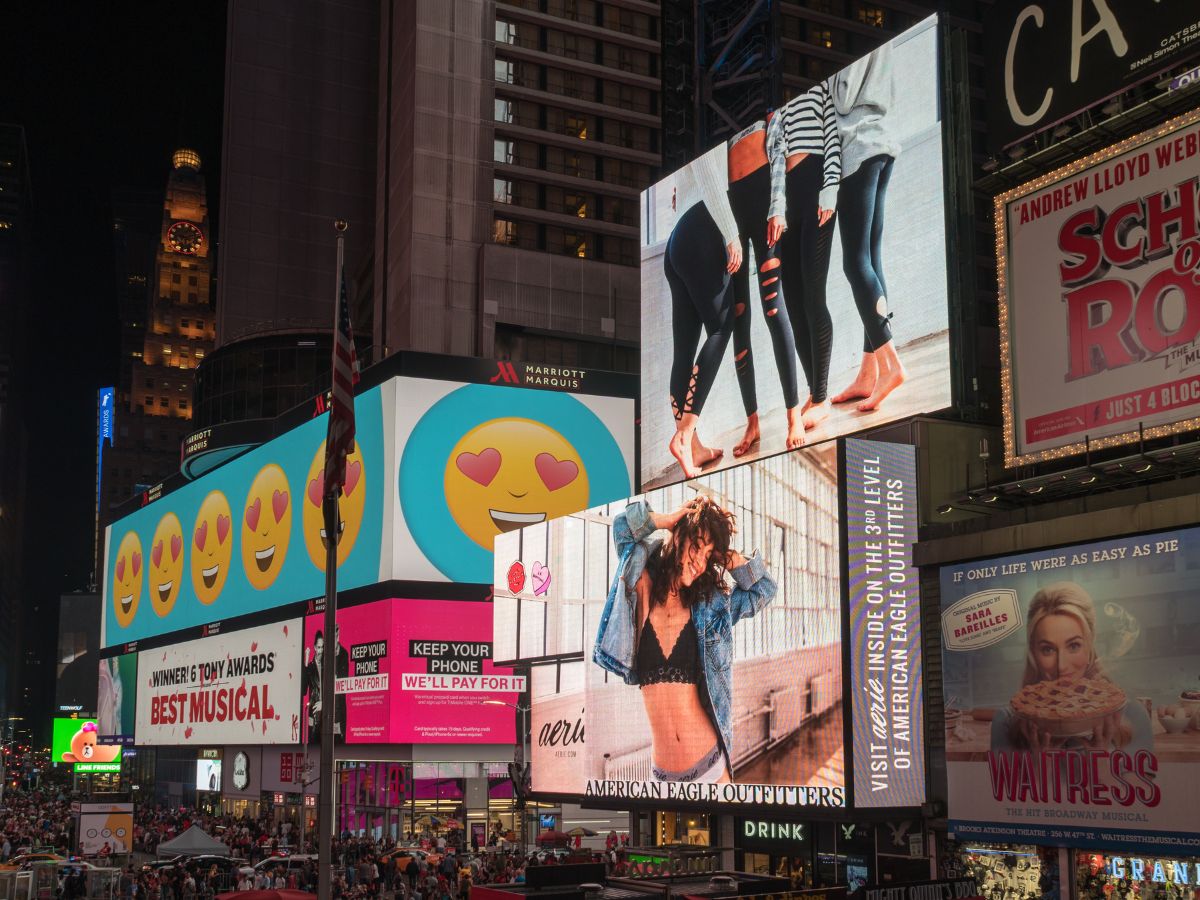 Fashion billboards in New York